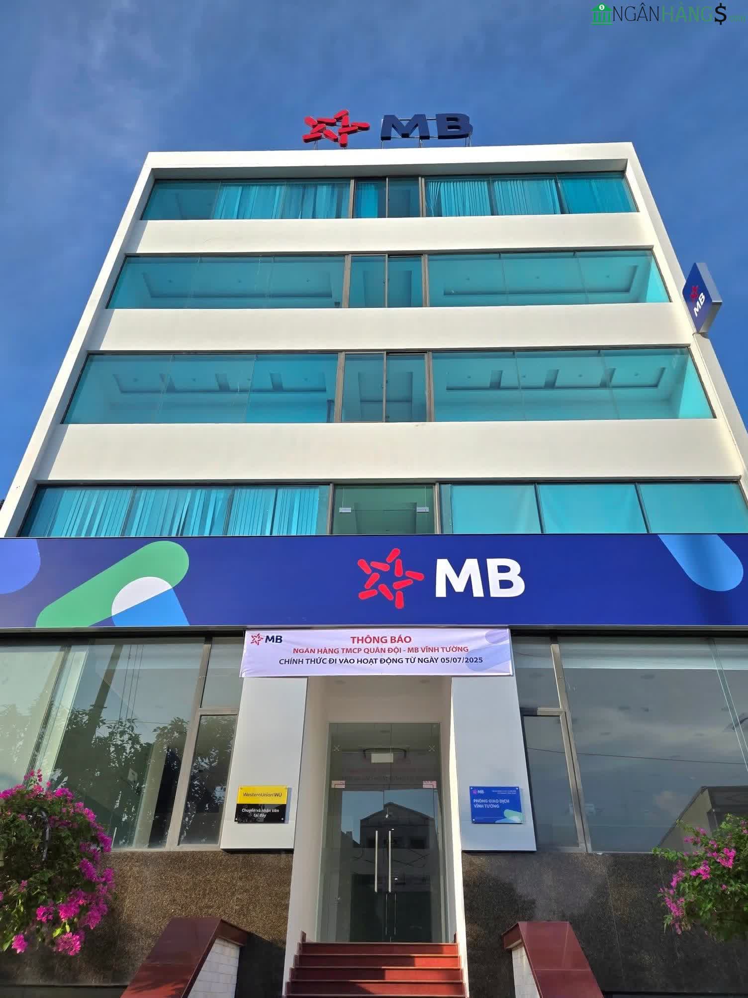Ảnh Cây ATM ngân hàng Quân Đội MBBank PGD Vĩnh Tường 1