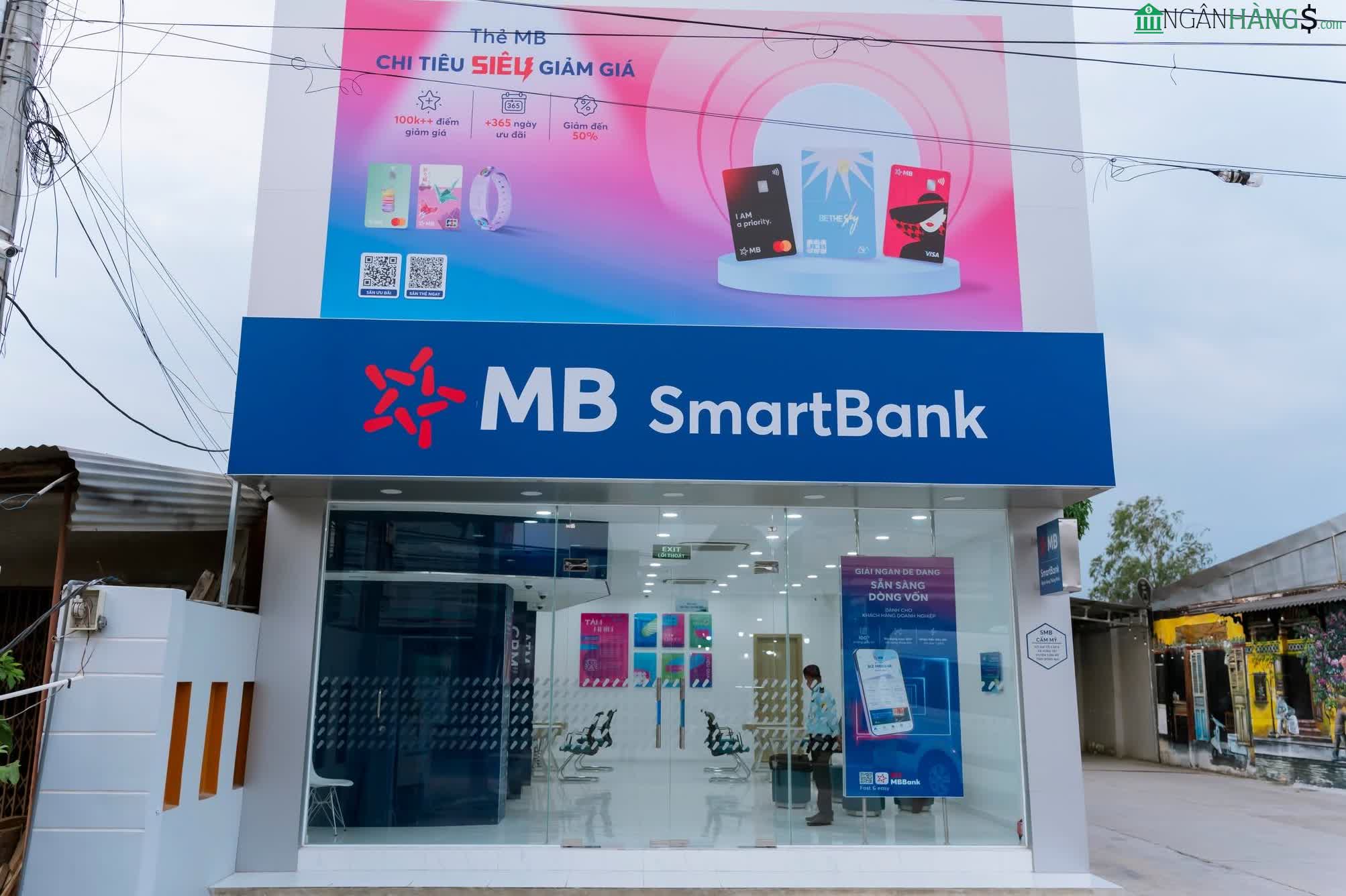Ảnh Cây ATM ngân hàng Quân Đội MBBank Smartbank Cẩm Mỹ 1